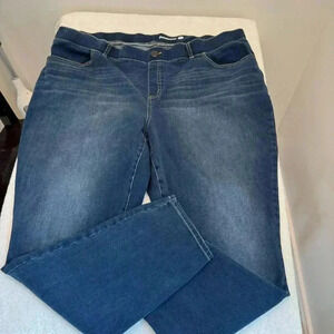 Betabrand Yoga‎ Denim Skinny Jeans Womens 3X Long Pull On Jeans